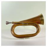 FANCY BUGLE | Brass and copper, with a separate mouthpiece - l. 11 in. 