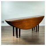 WAKE TABLE | Having two drop sides each with two fold out, supports - each leaf 19 in - l. 84 x w. 1