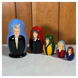 BILL CLINTON NESTING DOLL | Bill Clinton scandal themed nesting dolls featuring Monica Lewinsky made