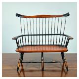MINIATURE WINDSOR BENCH | Made exclusively for "Upper Deck Ltd" - l. 17 x w. 8 x h. 16 in. 