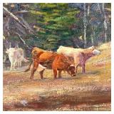 30 x 24 in. (stretcher) w. 37 x h. 31 in. (frame)