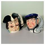 (2pc) SEAFARER TOBY JUGS | Royal Doulton Toby jugs; one of Capt Henry Morgan (1957) and the other of