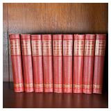 (9pc) LOCK & KEY LIBRARY SET | Pub. The Review of Reviews Co., New York, 1909, containing a variety 