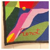  in lower left corner and signed by artist en verso "Renot 76" with studio stamp marks, Salvador