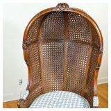 patterned upholstery and matching cushion - l. 30 x w. 30 x h. 58 in. (bring appropriately sized veh