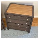 wood tops, having two locking drawers each and semi-adjustable filing shelves - l. 31 x w. 22 x h. 3