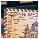 wrapped edges - w. 7 x h. 4 in. (largest)