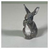 Royal Copenhagen Bunny Figurine | Munching on a little snack, marked and numbered on the bottom Dime