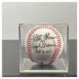 RALPH BRANCA SIGNED BASEBALL | [SIGNED BASEBALL] Signed by Ralph Branca (Oct. 3, 1951) of the Brookl