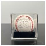 RICK CERONE, TIM TEUFEL, DAVID CONE, ET AL. | [SIGNED BASEBALL] Signed by players of the NY Mets and
