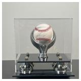 KEN GRIFFEY JR. | [SIGNED BASEBALL] signed by Ken Griffey Junior in a fancy display case 