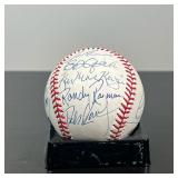 RANDY RAMIREZ, KEN MACKENZIE, TIM TEUFEL, ET AL. | [SIGNED BASEBALL] With 14 signatures 