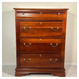 Reproduction Dresser | Wood veneer and laminate top, with four drawers Dimensions: l. 32 x w. 18 x h