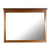 Heywood Wakefield Wall Mirror | Wood framed horizontal wall mirror Dimensions: w. 51 x h. 38.5 in 