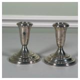 Sterling Candlesticks | Empire sterling silver candlesticks, weighted bases Dimensions: h. 4 in 