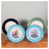 (4pc) Decorative Plates | Including two plates showing ships at sea, and a Rosenthal Selb Germany Pi
