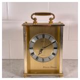 SEIKO TAMA DUEL CHIMES PARLOR CLOCK | Quartz brass-tone carriage clock, Westminster Whittington Dime
