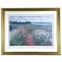E. Joseph Fontaine Lithograph | Rose in Garden, garden landscape, ed. 79/450, signed, titled, and nu