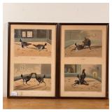 (2PC) ALKEN COCK FIGHTING ENGRAVINGS | Henry Alken, engraved by C.R. Stock Dimensions: 14 x 9-1/2 in