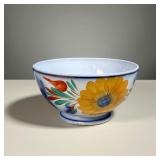 19TH CENTURY GERMAN BOWL | Floral decoration. Marked on bottom. Dimensions: h. 4 x dia. 7.5 in 