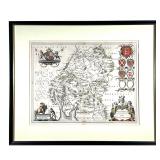 WESTMORIA COMITATVS - ANGLICE WESTMORELAND | Johannes Blaeu, Amsterdam 20.5 x 16 in., sight; w. 27.5