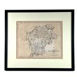 WESTMORELAND | Detailed map of Westmoreland England by John Cary. 10.5 x 9 in. (sight); w. 16 x h. 1