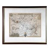 ENVIRONS OF BATH & BRISTOL | Detailed map of Gloucestershire England featuring Bristol and Bath: 10.