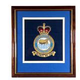EMBROIDERED ROYAL AIR FORCE PATCH | Embroidered patch of the RAF Balloon Squadron with Royal imagery