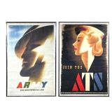 (2PC) 20TH CENTURY MILITARY POSTERS | Including "Army The Worthwhile Job" (PR130); and "Join The ATS