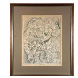 18TH CENTURY MAP OF CUMBERLAND & WESTMORE | Detailed map of West Cumberland and Westmore England, pu