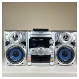 PANASONIC SA-AK220 AUDIO SYSTEM | Includes 2 original speakers with wiring, remote, 5 CD player capa