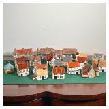 COLLECTION OF CERAMIC ENGLISH HOUSES | Various Fermina English style homes and cottages including a 