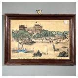 NEW ROCHELLE LITHOGRAPH | View of the Neptune House, New Rochelle, West Chester Co. N.Y., pub. J. Ba