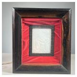 FRAMED LIGHTBOX ART | Framed lightbox with shadow relief of a religious scene with Jesus, within a r