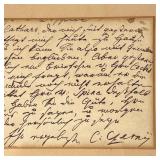 [AUTOGRAPH] CARL CZERNY | Letter written and signed by Carl Czerny, matted and framed above a printe