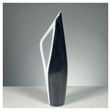 MODERN GERMAN BUD VASE | Black & White Kunstabteilung SELB. Dimensions: h. 9.5 in