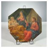 PAINTING ON COPPER | 18th/19th Century showing figures in an interior scene