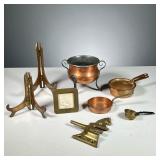 (7PC) JOS. HEINRICHS & OTHER | Copper and brass items, including: Jos. Heinrichs Pure Bronze and Ste