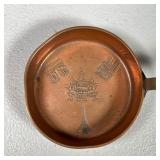 and Sterling Silver pot with lid, miniature bronze frying pan from Lasserre Paris, hand hammered sma