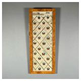 18TH CENTURY FRAMED NEEDLEPOINT FRAGMENT | Dated at top, sampler or needlepoint fragment