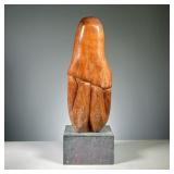 WOOD SCULPTURE | No apparent signature, h 16 in. (Wood only).