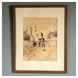 EDWARD LOYAL FIELD (1856-1914) | Watercolor 7.5 x 9.5 (sight) Dimensions: w. 12 x h. 15 in (frame).