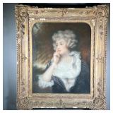 19TH CENTURY PORTRAIT OF LADY | pastel on paper. 18.5 x 23 in (sight). Dimensions: w. 28.5 x h. 33 i