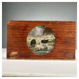 PHOTOGRAPHIC PLATE | Dissolving views, sheep in a pasture, TH McAllister optician NY. Dimensions: w.