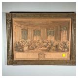 ANTIQUE FRENCH CONCERT PRINT | Titled “Le Concert” depicts French nobility sitting in half-circle ar