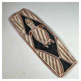 JACK GAHANABUI (ABORIGINAL) | Painted wood plaque / board, Tortoise in a Little Creek painted by an 