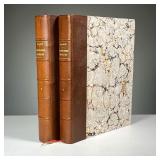 (2PC) [SIGNED] LE CUISINIER MODERNE | G. Garlic, in two volumes. Dimensions: w. 9.5 x h. 12 in