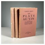 (3PC) LES PLATS AU VIN | Three copies of Les Plats au Vin by Gaston Derys, 1937, Paris: Editions Alb