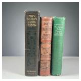 (3PC) AMERICAN COOKBOOKS | Including: Mrs. Norton
