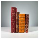 (4PC) LEATHER BOUND FRENCH BOOKS ON CUISINE | Including; La Patisserie D